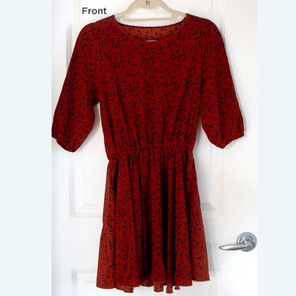 Silky Leopard Skater Dress - Picture 2 of 3